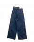 MAISON SPECIAL (メゾンスペシャル) ターンバックウエストワイドデニム ブルー サイズ:SIZE　38：7000円