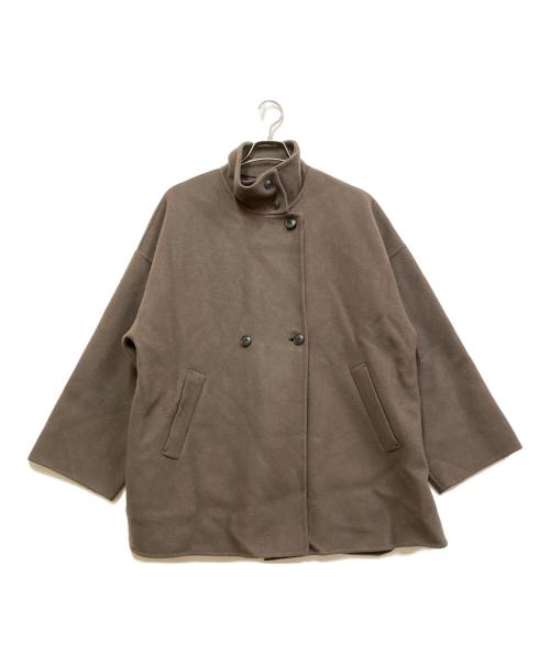 SLOBE IENA（スローブ イエナ）SLOBE IENA (スローブ イエナ) souple woolダブルフェイススタンドコート ブラウン サイズ:表記なしの古着・服飾アイテム