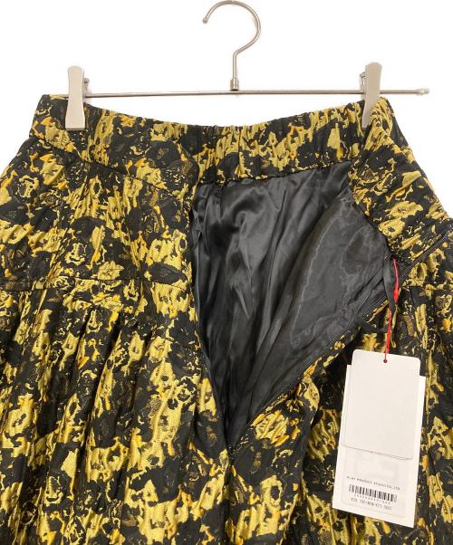 MAISON SPECIAL（メゾンスペシャル）MAISON SPECIAL (メゾンスペシャル) Floral Pattern Jacquard Voluminous Skirt イエロー サイズ:SIZE Freeの古着・服飾アイテム