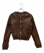 editionエディション）の古着「レザージャケット」｜ブラウン