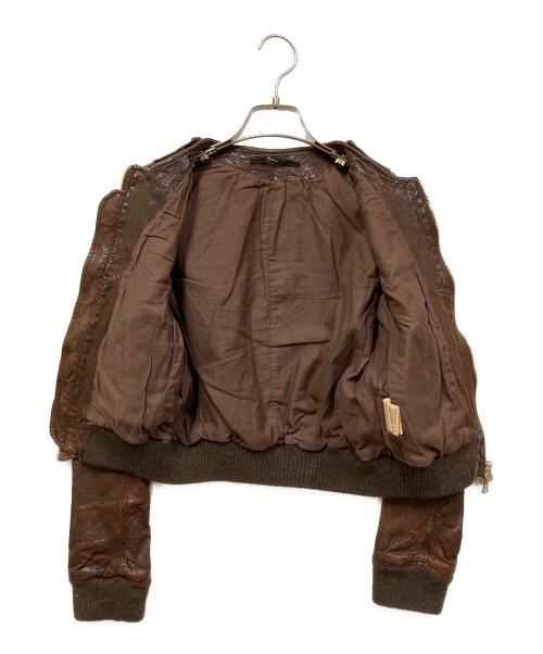 edition（エディション）Edition (エディション) レザージャケット ブラウン サイズ:SIZE 38の古着・服飾アイテム