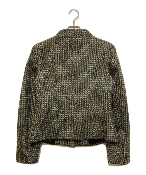 MaxMara（マックスマーラ）MaxMara (マックスマーラ) ツイードセットアップ カーキ サイズ:SIZE 38(スカート36)の古着・服飾アイテム