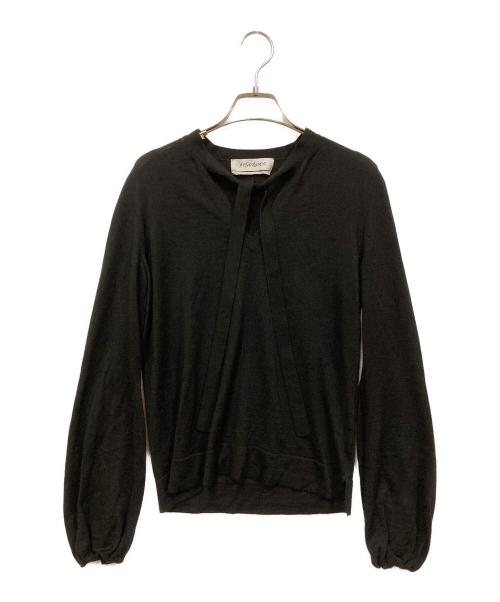 Yves Saint Laurent（イヴサンローラン）Yves Saint Laurent (イヴサンローラン) カシミヤ混ニット ブラック サイズ:SIZE Sの古着・服飾アイテム