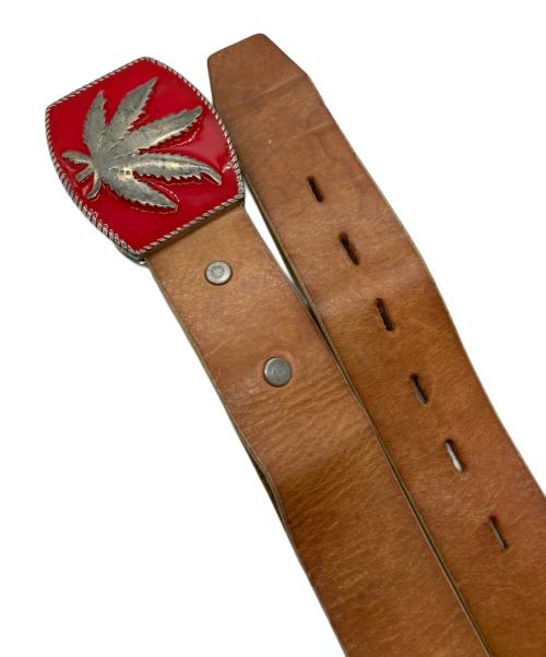 lucien pellat-finet（ルシアン・ペラフィネ）lucien pellat-finet (ルシアン・ペラフィネ) ベルト ブラウンの古着・服飾アイテム