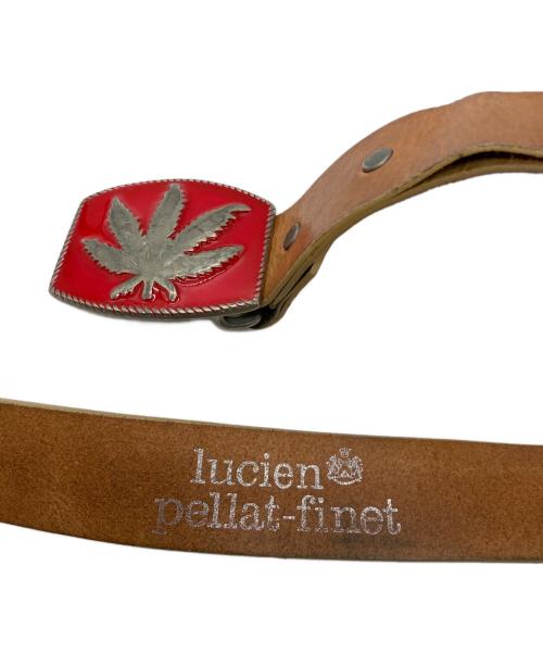 lucien pellat-finet（ルシアン・ペラフィネ）lucien pellat-finet (ルシアン・ペラフィネ) ベルト ブラウンの古着・服飾アイテム