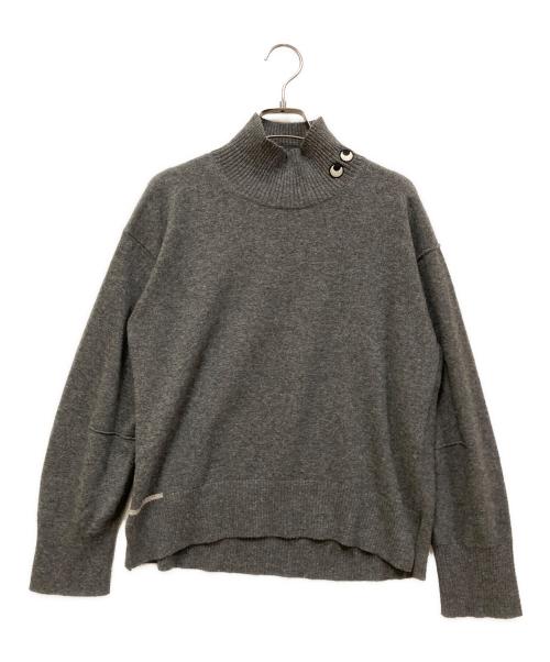 UNIQLO（ユニクロ）UNIQLO (ユニクロ) ANYA HINDMARCH (アニヤハインドマーチ) カシミヤハイネックセーター グレー サイズ:SIZE Sの古着・服飾アイテム