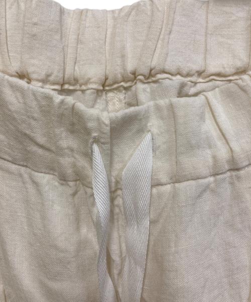 Gauze#（ガーゼ）Gauze# (ガーゼ) リネンイージーパンツ ホワイト サイズ:FREEの古着・服飾アイテム