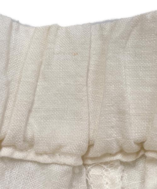 Gauze#（ガーゼ）Gauze# (ガーゼ) リネンイージーパンツ ホワイト サイズ:FREEの古着・服飾アイテム