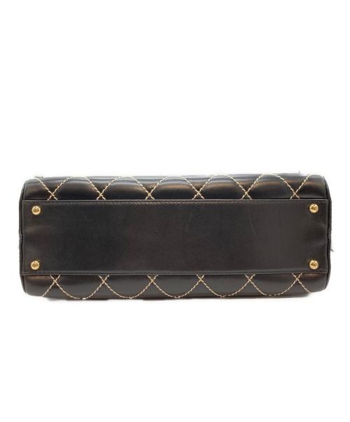 CHANEL（シャネル）CHANEL (シャネル) ワイルドステッチハンドバッグ ブラックの古着・服飾アイテム