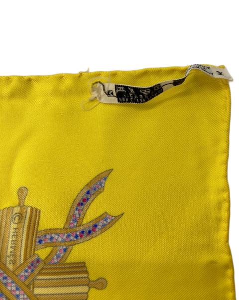 HERMES（エルメス）HERMES (エルメス) カレ90　ﾌﾗﾝｽ革命を記念して イエローの古着・服飾アイテム