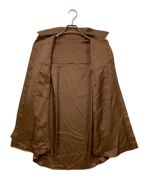 FRAMeWORK（フレームワーク）FRAMeWORK (フレームワーク) シルキーツイルダブルポケットシャツ ブラウン サイズ:FREE 未使用品の古着・服飾アイテム