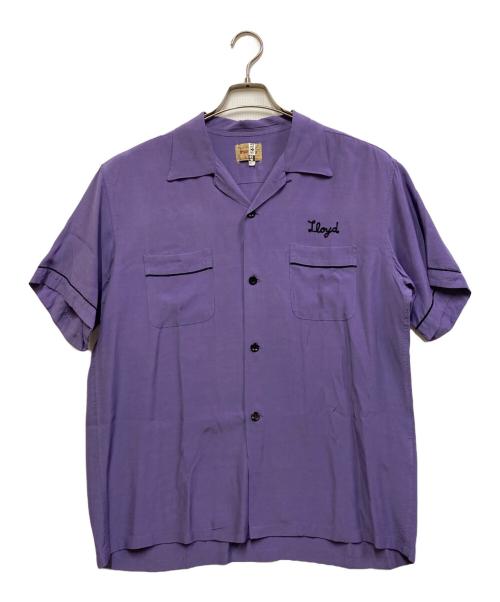 STYLE EYES（スタイルアイズ）STYLE EYES (スタイルアイズ) レーヨンオープンカラーシャツ パープル サイズ:FREEの古着・服飾アイテム