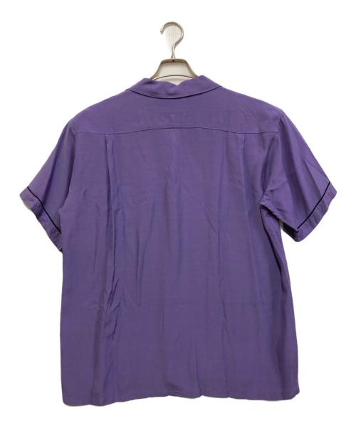 STYLE EYES（スタイルアイズ）STYLE EYES (スタイルアイズ) レーヨンオープンカラーシャツ パープル サイズ:FREEの古着・服飾アイテム