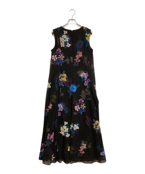Diagram（ダイアグラム）Diagram (ダイアグラム) 花柄ノースリーブワンピース ブラック サイズ:36の古着・服飾アイテム