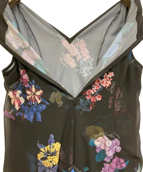 Diagram（ダイアグラム）Diagram (ダイアグラム) 花柄ノースリーブワンピース ブラック サイズ:36の古着・服飾アイテム