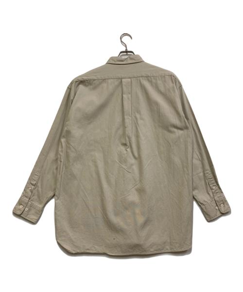 Upscape Audience（アップスケープオーディエンス）Upscape Audience (アップスケープオーディエンス) 6オンス オックスフォード ボタンダウン 長袖 ボクシーシャツ【 ベージュ サイズ:SIZE Mの古着・服飾アイテム