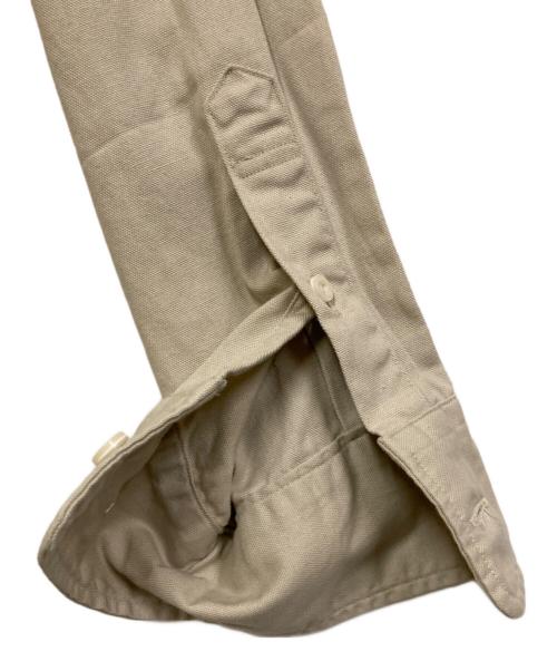 Upscape Audience（アップスケープオーディエンス）Upscape Audience (アップスケープオーディエンス) 6オンス オックスフォード ボタンダウン 長袖 ボクシーシャツ【 ベージュ サイズ:SIZE Mの古着・服飾アイテム