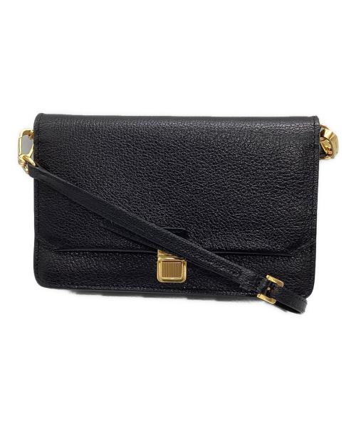 MIU MIU（ミュウミュウ）MIU MIU (ミュウミュウ) ショルダーウォレット ブラック サイズ:表記なしの古着・服飾アイテム