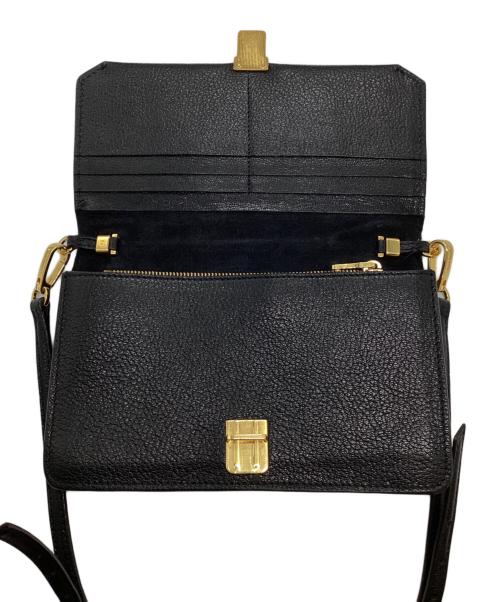 MIU MIU（ミュウミュウ）MIU MIU (ミュウミュウ) ショルダーウォレット ブラック サイズ:表記なしの古着・服飾アイテム