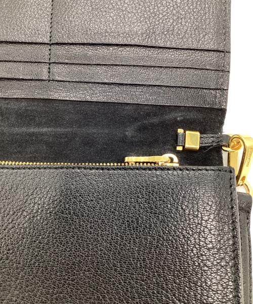 MIU MIU（ミュウミュウ）MIU MIU (ミュウミュウ) ショルダーウォレット ブラック サイズ:表記なしの古着・服飾アイテム