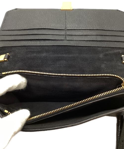 MIU MIU（ミュウミュウ）MIU MIU (ミュウミュウ) ショルダーウォレット ブラック サイズ:表記なしの古着・服飾アイテム