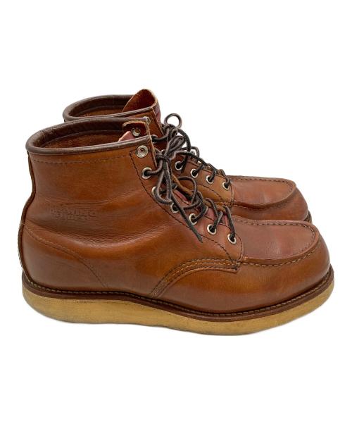 RED WING（レッドウィング）RED WING (レッドウィング) モックトゥ ワークブーツ ブラウン サイズ:８の古着・服飾アイテム