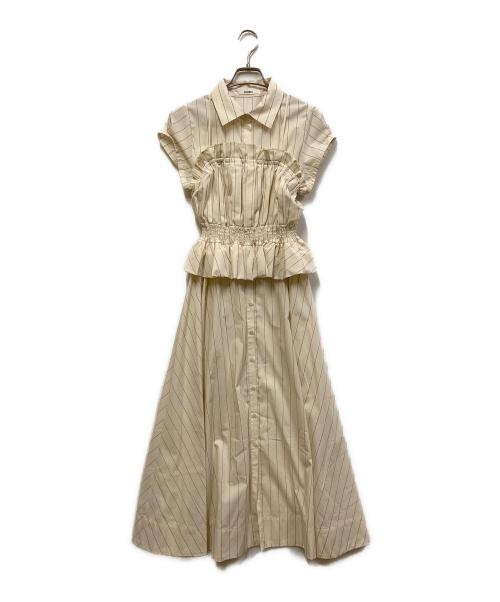 Snidel（スナイデル）Snidel (スナイデル) ビスチェコンビシャツワンピ ベージュ サイズ:1 未使用品の古着・服飾アイテム