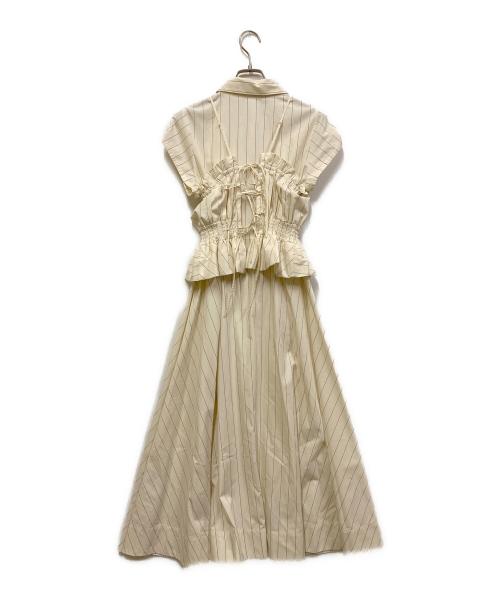 Snidel（スナイデル）Snidel (スナイデル) ビスチェコンビシャツワンピ ベージュ サイズ:1 未使用品の古着・服飾アイテム