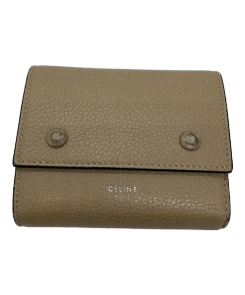 CELINE（セリーヌ）CELINE (セリーヌ) 3つ折り財布 ベージュの古着・服飾アイテム