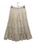 ne quittez pas (ヌキテパ) Gold Flower Print Skirt ホワイト サイズ:S：3500円