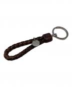 BOTTEGA VENETAボッテガベネタ）の古着「イントレチャートキーリング」｜ブラウン