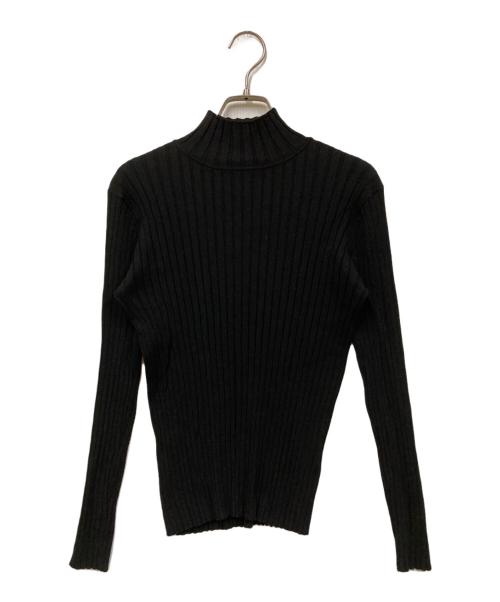 SOEJU（ソージュ）SOEJU (ソージュ) ワイドリブタートルネックニット ブラック サイズ:SIZE Mの古着・服飾アイテム