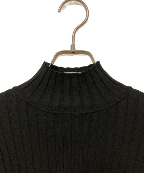 SOEJU（ソージュ）SOEJU (ソージュ) ワイドリブタートルネックニット ブラック サイズ:SIZE Mの古着・服飾アイテム