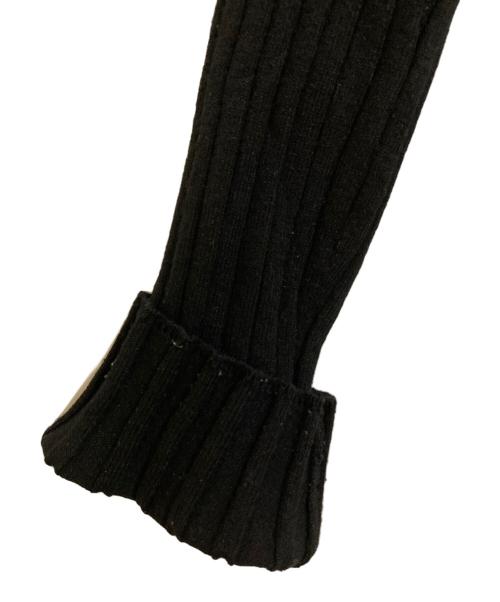 SOEJU（ソージュ）SOEJU (ソージュ) ワイドリブタートルネックニット ブラック サイズ:SIZE Mの古着・服飾アイテム