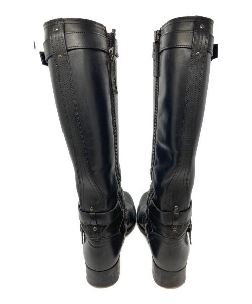 PRADA（プラダ）PRADA (プラダ) レザーロングブーツ ブラック サイズ:23.5の古着・服飾アイテム