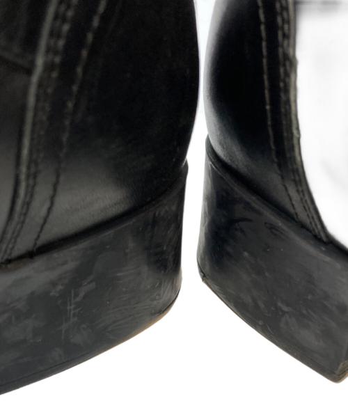 PRADA（プラダ）PRADA (プラダ) レザーロングブーツ ブラック サイズ:23.5の古着・服飾アイテム