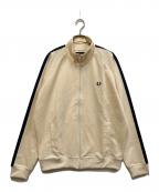 FRED PERRYフレッドペリー）の古着「Contrast Tape Track Jacket」｜アイボリー