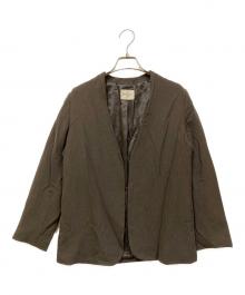 Demi-Luxe Beams（デミルクス ビームス）の古着「ラペルレスジャケット」｜グレー