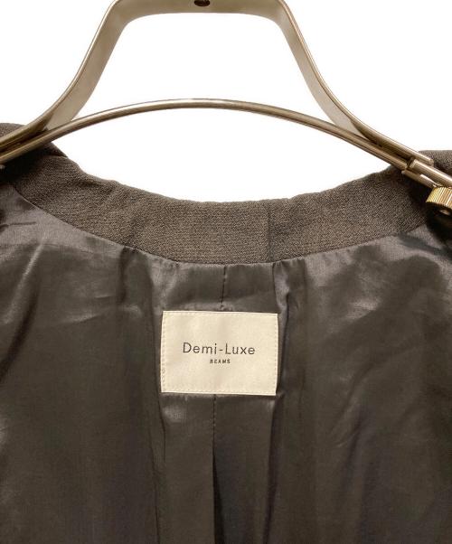 Demi-Luxe Beams（デミルクス ビームス）Demi-Luxe BEAMS (デミルクス ビームス) ラペルレスジャケット グレー サイズ:SIZE 36の古着・服飾アイテム