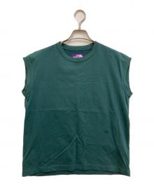 THE NORTHFACE PURPLELABEL（ザ・ノースフェイス パープルレーベル）の古着「ノースリーブカットソー」｜グリーン
