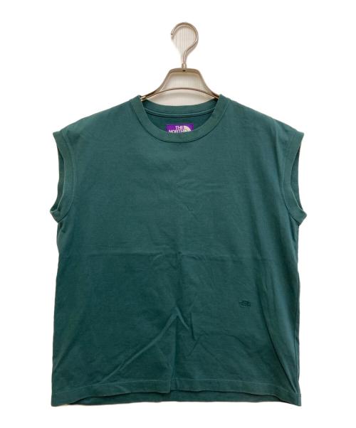 THE NORTHFACE PURPLELABEL（ザ・ノースフェイス パープルレーベル）THE NORTHFACE PURPLELABEL (ザ・ノースフェイス パープルレーベル) ノースリーブカットソー グリーン サイズ:Sの古着・服飾アイテム
