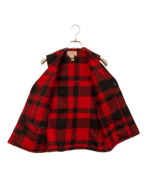 FILSON GARMENT（フィルソン ガーメント）FILSON GARMENT (フィルソン ガーメント) マッキーノウールベスト レッド×ブラック サイズ:SIZE 36の古着・服飾アイテム