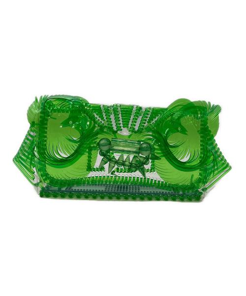 Mame Kurogouchi（マメクロゴウチ）mame kurogouchi (マメクロゴウチ) クラッチバッグ グリーン サイズ:表記なしの古着・服飾アイテム