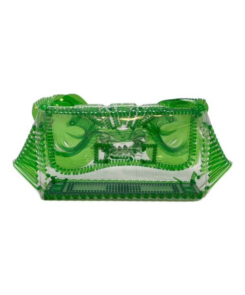 Mame Kurogouchi（マメクロゴウチ）mame kurogouchi (マメクロゴウチ) クラッチバッグ グリーン サイズ:表記なしの古着・服飾アイテム