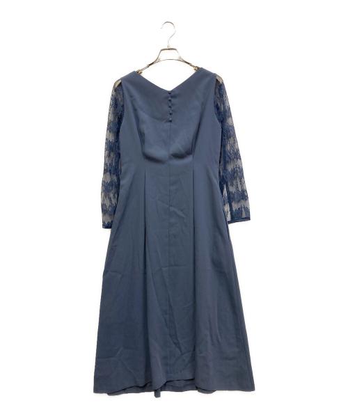 Ameri（アメリ）AMERI (アメリ) レーススリーブリファインドドレス ブルー サイズ:表記なしの古着・服飾アイテム