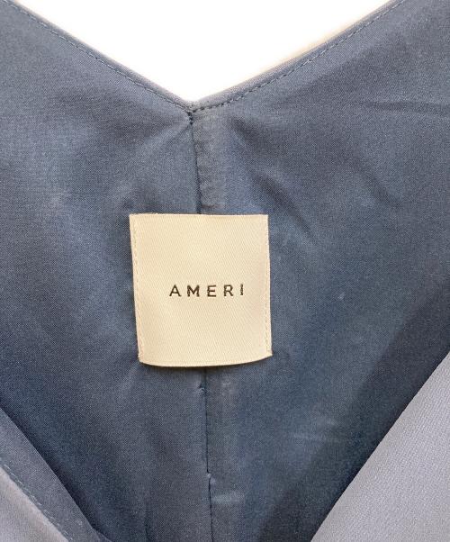 Ameri（アメリ）AMERI (アメリ) レーススリーブリファインドドレス ブルー サイズ:表記なしの古着・服飾アイテム