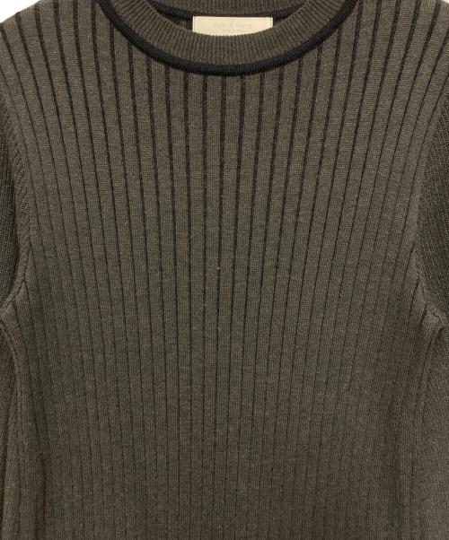 PUBLIC TOKYO（パブリックトウキョウ）PUBLIC TOKYO (パブリックトウキョウ) ダイヤパターンセットニット長袖ワンピース カーキ サイズ:-の古着・服飾アイテム