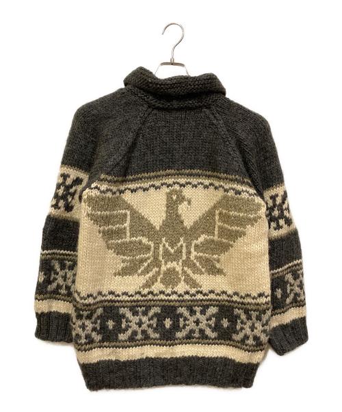 CREATION CUBE（クリエーション キューブ）CREATION CUBE (クリエーション キューブ) ヘンリーネックカウチンセーター グレー サイズ:SIZE Mの古着・服飾アイテム