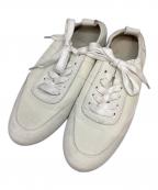 Lucidaルシーダ）の古着「シャーリングローヒールスニーカー」｜ライトベージュ
