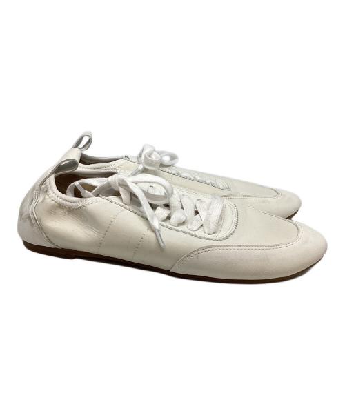 Lucida（ルシーダ）Lucida (ルシーダ) シャーリングローヒールスニーカー ライトベージュ サイズ:SIZE 37(23.5cm相当）の古着・服飾アイテム